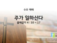 2025년 06월 04일 수요 예배 : 주가 일하신다.