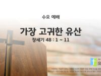 2025년 02월 19일 수요 예배 : 가장 고귀한 유산