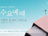 2026년 4월 29일 수요 예배 : 구원의 길 예수 그리스도 / 출애굽기 15 : 16 ~ 25