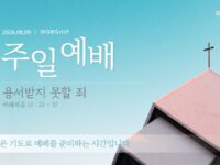 2026년 08월 09일 주일 예배: 용서받지 못할 죄