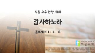 2025년 04월 20일 찬양 예배 : 감사하노라