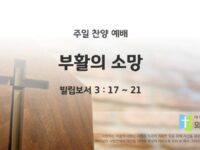 2025년 03월 09일 찬양 예배: 부활의 소망